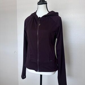 Mondetta Women's Zip Hoodie in Dark Plum